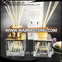 200ml gold square glass reed diffuser bottles wholesale