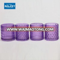 cylinder shaped glass bubble candle holder tube candle tealight wholesale