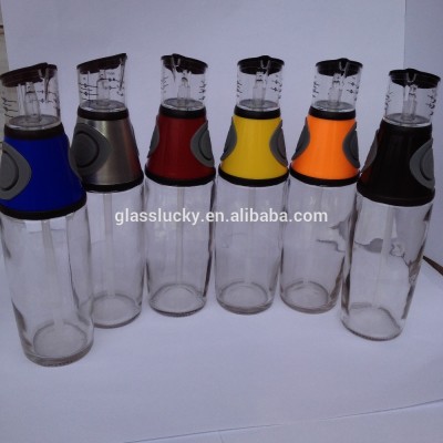 Wholesale new style popular glass cooking oil sprayer bottle with cap measuring