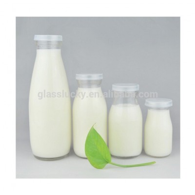 200ml glass milk bottles wholesale with lid